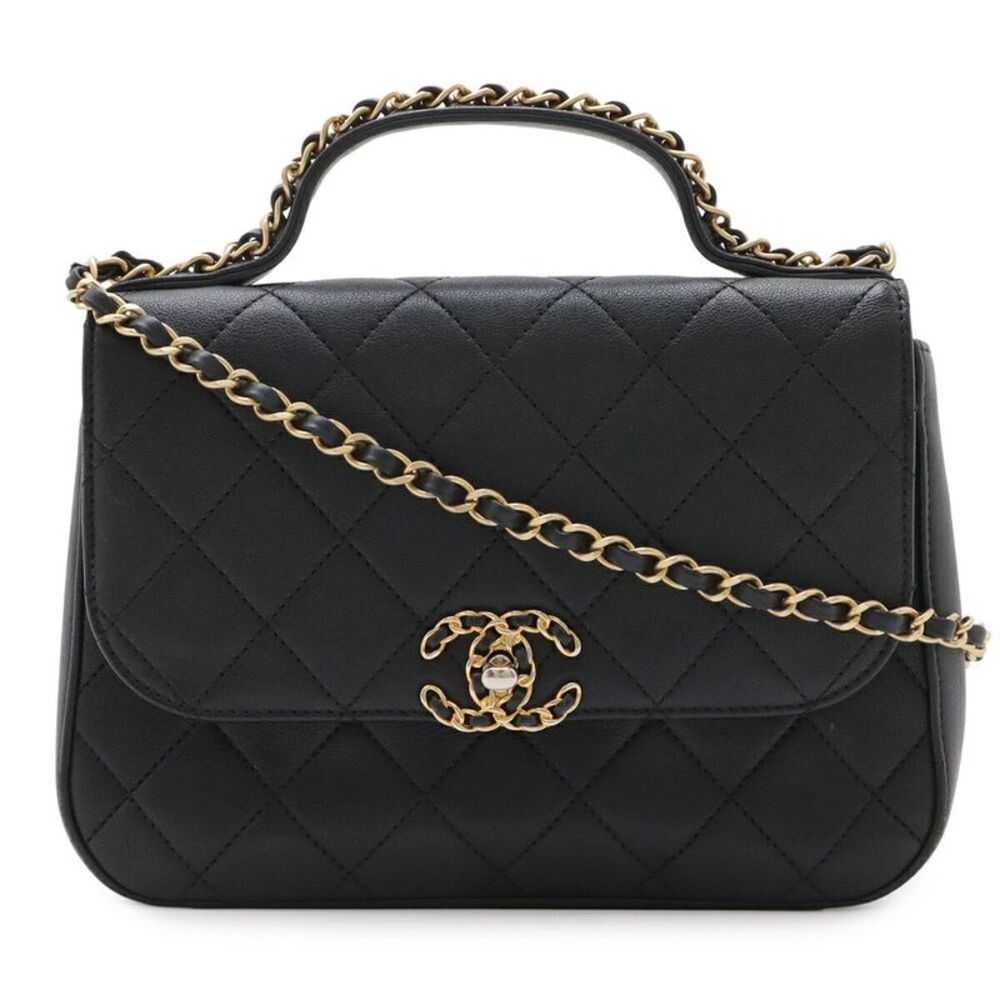 Chanel 19 Matelasse Leather Top Handle Bag